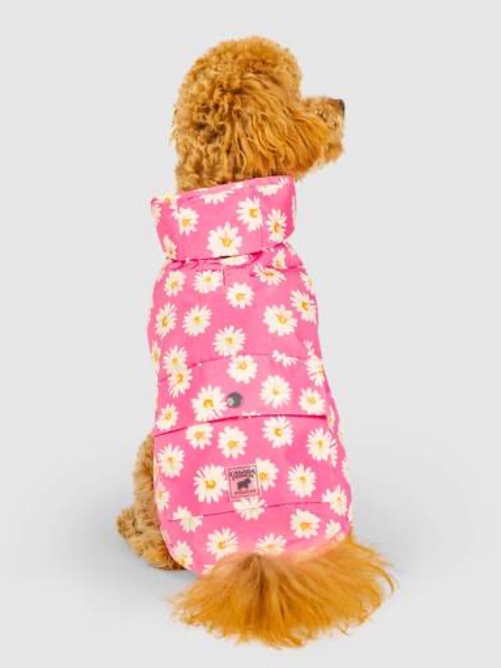 Canada Pooch Pick Me Poncho - Size 20 - NWOT - Pink Daisies Rain Jacket